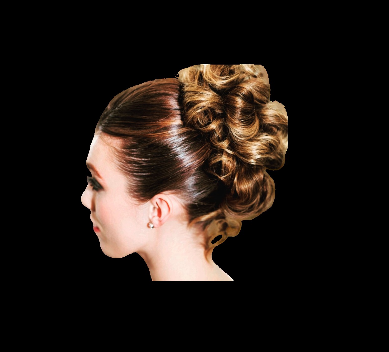Sleek pageant updo with sculpted curls by Hair By Sess